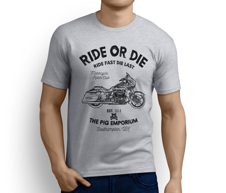 RH Ride Art Tee aimed at fans of Harley Davidson CVO Street Glide Motorbike