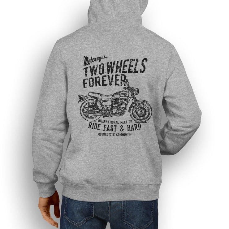 RH Illustration For A Kawasaki W800 2016 Motorbike Fan Hoodie