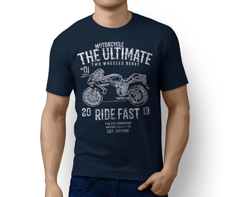 RH Ultimate Illustration For A Ducati 749S 2006 Motorbike Fan T-shirt