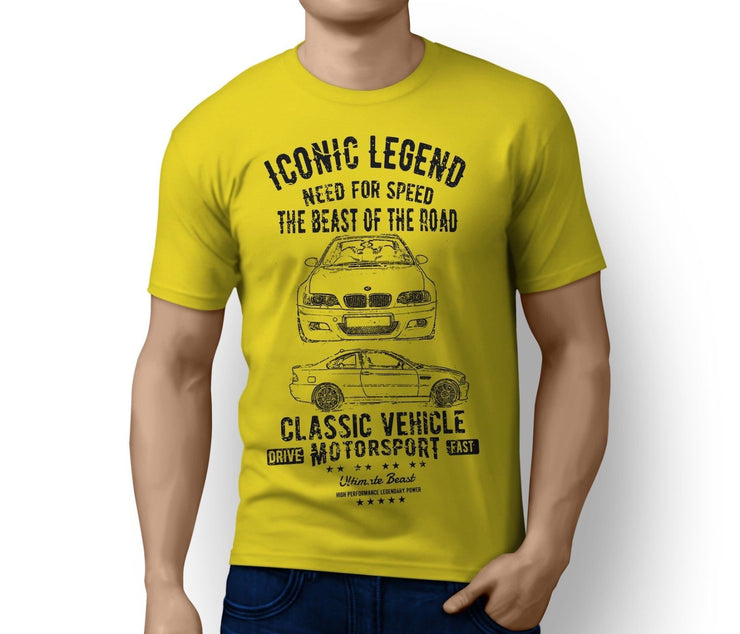 RH Illustration For A BMW M3 E46 Motorcar Fan T-Shirt
