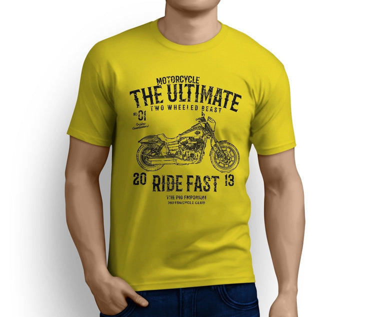 RH Ultimate Art Tee aimed at fans of Harley Davidson Low Rider S Motorbike