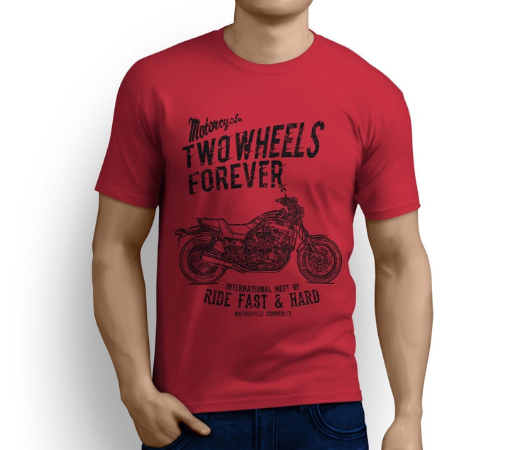 RH Illustration For A Yamaha V-MAX 1200 Original Motorbike Fan T-Shirt