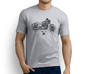 Road Hog Art Tee aimed at fans of Harley Davidson 1200 Custom Motorbike