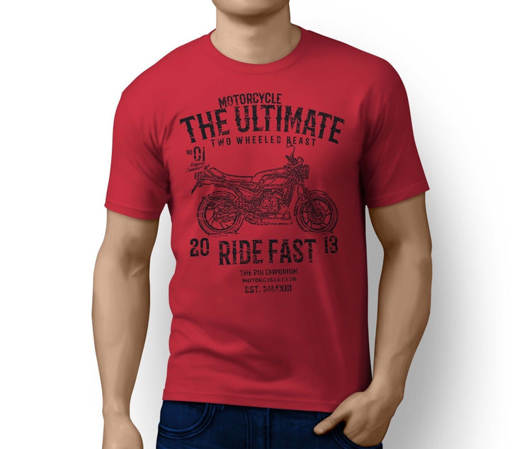 RH Ultimate Illustration For A Yamaha RD 350 LC Motorbike Fan T-shirt