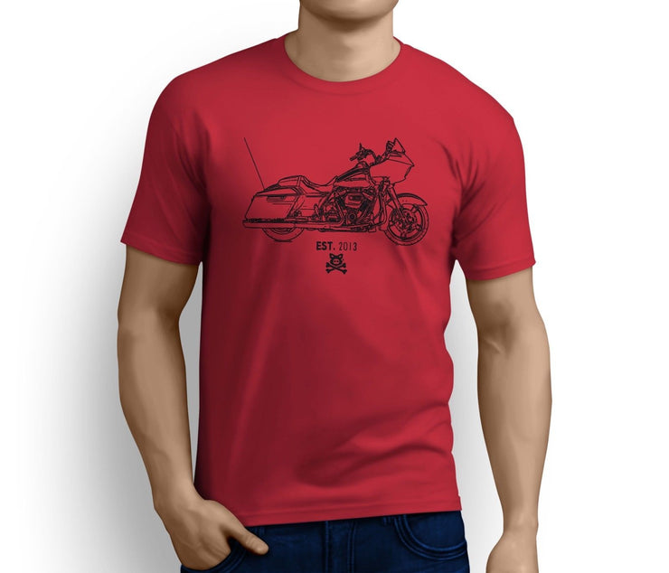Road Hog Art Tee aimed at fans of Harley Davidson Road Glide Special Motorbike
