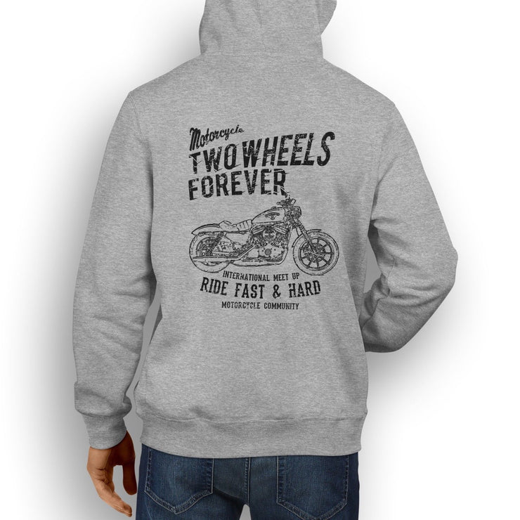 RH Art Tee aimed at fans of Harley Davidson Iron 883 Motorbike