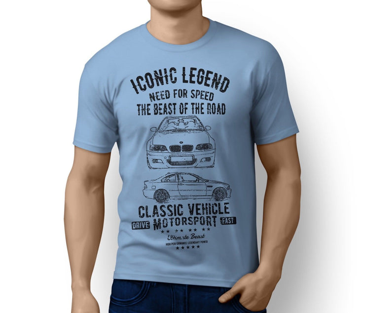 RH Illustration For A BMW M3 E46 Motorcar Fan T-Shirt