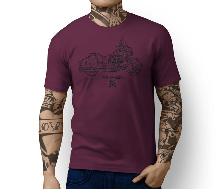 Road Hogs Illustration For A Indian Chief Vintage Motorbike Fan T-shirt