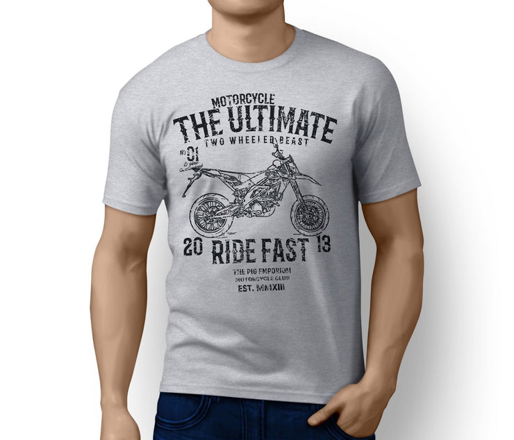 RH Ultimate Illustration for a Aprilia SXV450 2009 Motorbike fan T-shirt