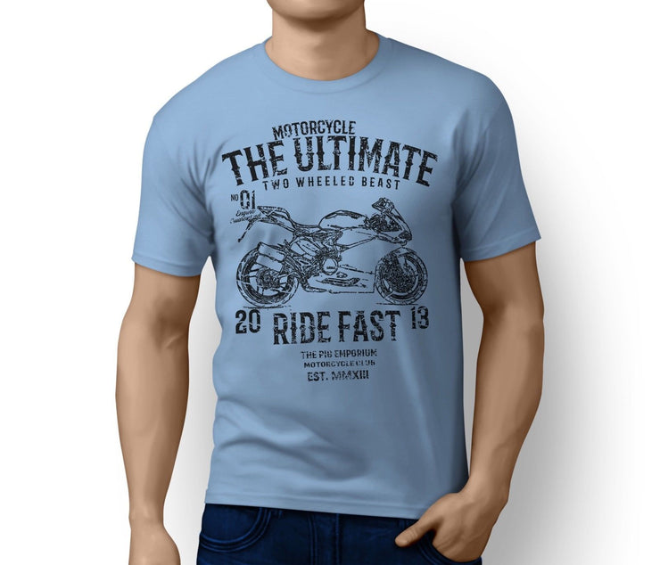RH Ultimate Illustration For A Ducati 959 Panigale 2017 Motorbike Fan T-shirt