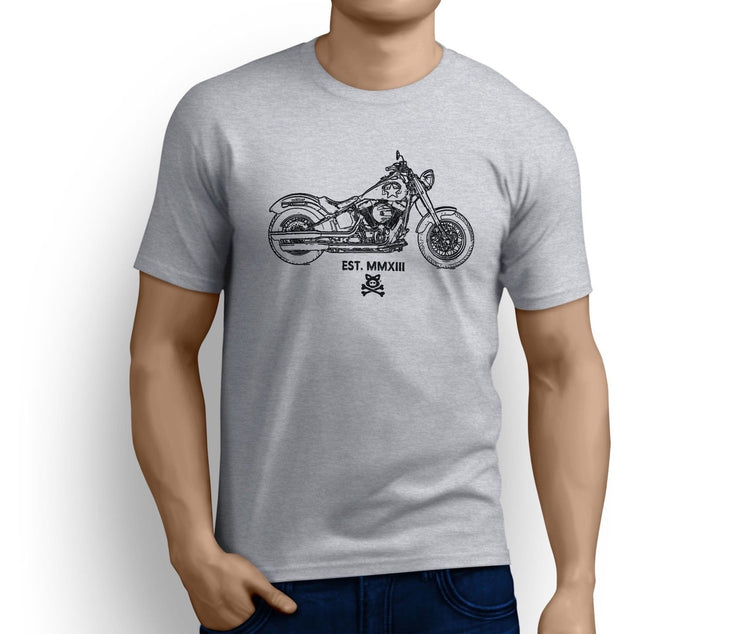 Road Hog Art Tee aimed at fans of Harley Davidson Softail Slim S Motorbike