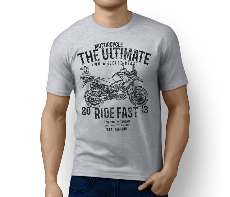 RH Ultimate Illustration For A BMW R1200GS 2011 Motorbike Fan T-shirt