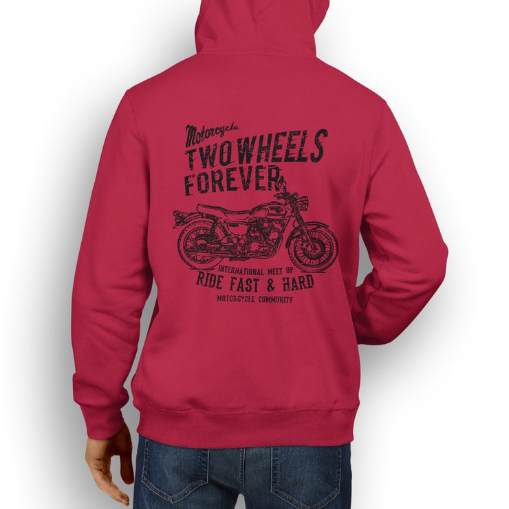 RH Illustration For A Kawasaki W800 2016 Motorbike Fan Hoodie