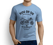 RH Ride Art Tee aimed at fans of Triumph Daytona 675R Motorbike