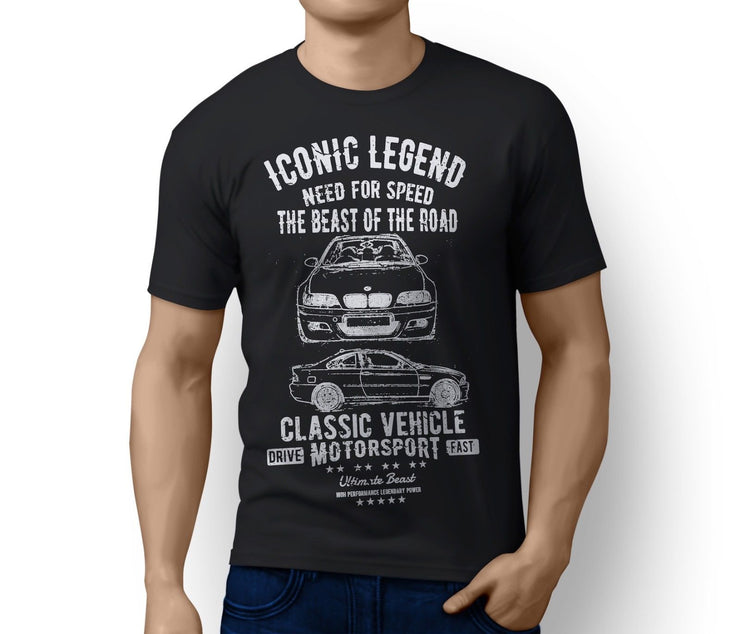 RH Illustration For A BMW M3 E46 Motorcar Fan T-Shirt