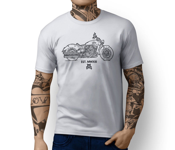 Road Hogs Illustration For A Indian Scout Sixty Motorbike Fan T-shirt