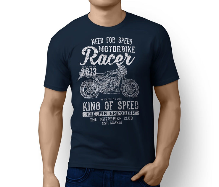 RH King Illustration For A Yamaha RD 350 LC Motorbike Fan T-shirt