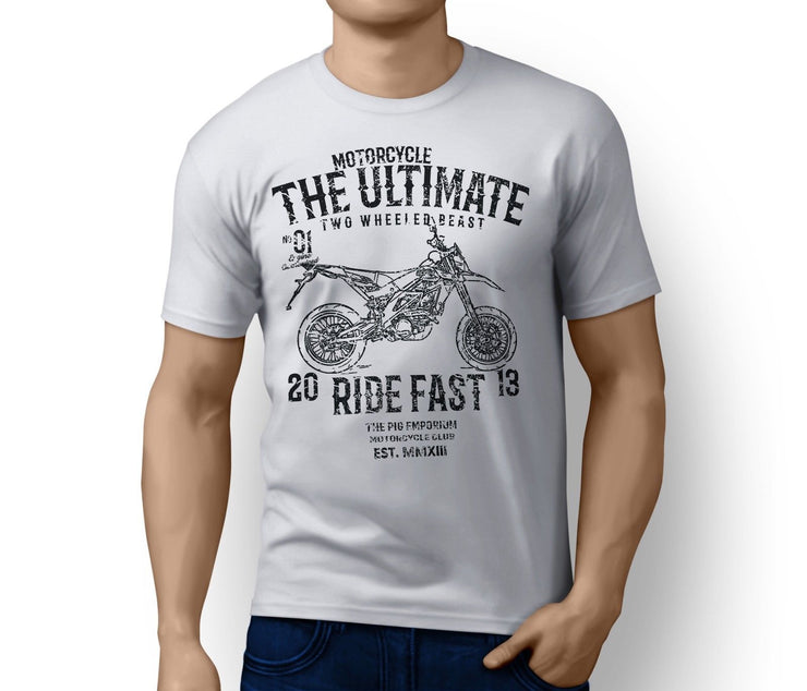 RH Ultimate Illustration for a Aprilia SXV450 2009 Motorbike fan T-shirt