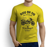 RH Ride Art Tee aimed at fans of Triumph Thruxton Ace Motorbike