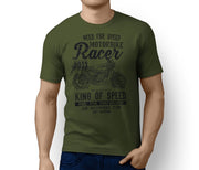 RH King Illustration For A Yamaha RD 350 LC Motorbike Fan T-shirt