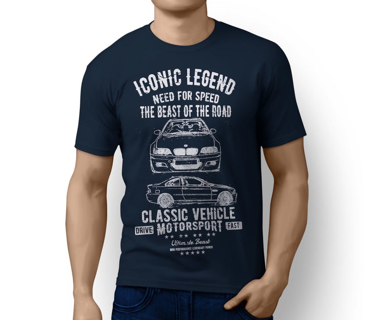 RH Illustration For A BMW M3 E46 Motorcar Fan T-Shirt