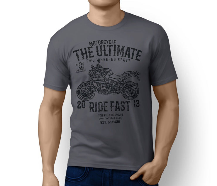 RH Ultimate Illustration For A BMW R1200R 2010 Motorbike Fan T-shirt