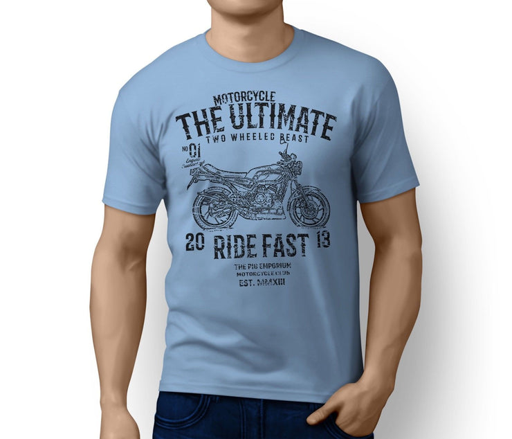 RH Ultimate Illustration For A Yamaha RD 350 LC Motorbike Fan T-shirt