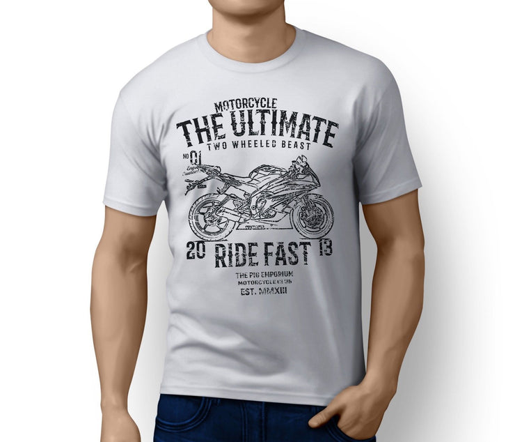 RH Ultimate Illustration For A Yamaha YZF-R6 2007 Motorbike Fan T-shirt