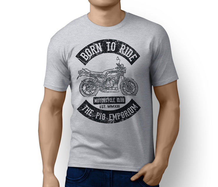RH Born to Ride Illustration For A Yamaha RD 350 LC Motorbike Fan T-Shirt