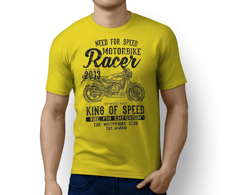 RH King Illustration For A Yamaha RD 350 LC Motorbike Fan T-shirt