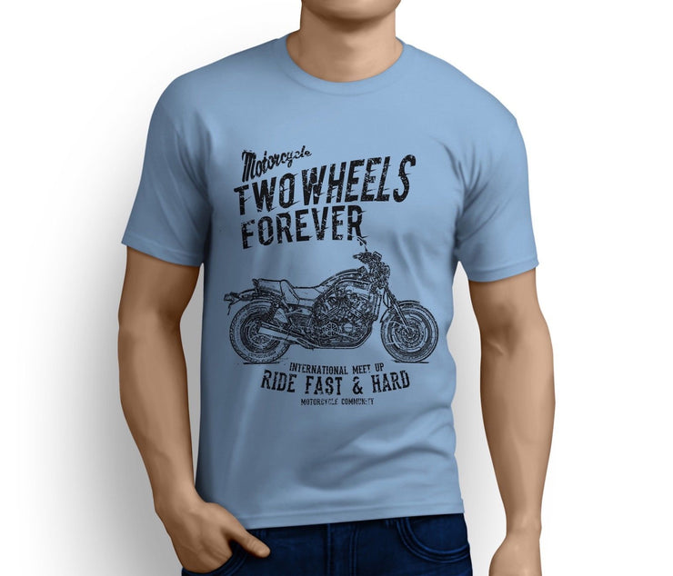 RH Illustration For A Yamaha V-MAX 1200 Original Motorbike Fan T-Shirt