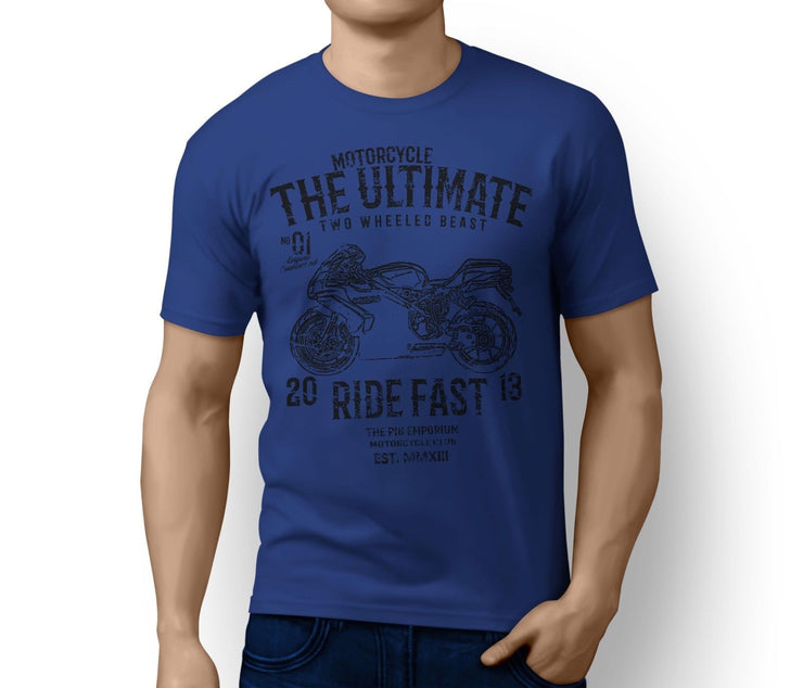 RH Ultimate Illustration For A Ducati 749 2006 Motorbike Fan T-shirt