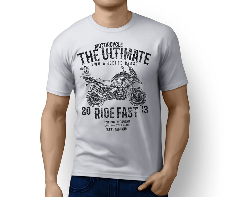 RH Ultimate Illustration For A BMW R1200RS Adventure 2017 Motorbike Fan T-shirt
