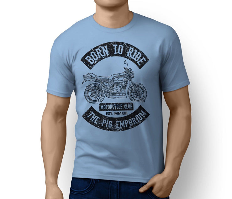 RH Born to Ride Illustration For A Yamaha RD 350 LC Motorbike Fan T-Shirt