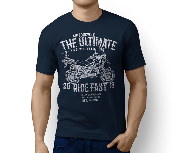 RH Ultimate Illustration For A BMW R1200GS 2011 Motorbike Fan T-shirt