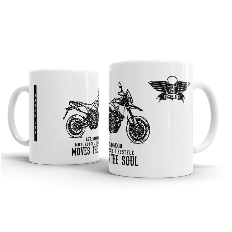 JL Illustration for a Aprilia Dorsoduro 750 Motorbike fan – Gift Mug