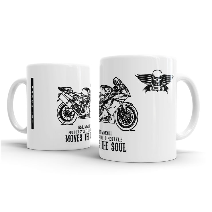 JL Illustration for a Aprilia RSV1000R Factory Motorbike fan – Gift Mug