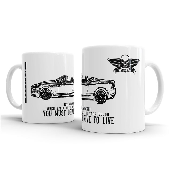 JL Illustration For A Aston Martin DBS Volante Motorcar Fan – Gift Mug