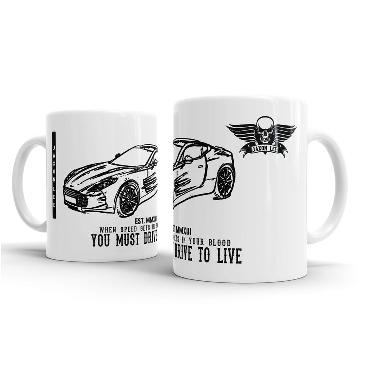 JL Illustration For A Aston Martin ONE-77 Motorcar Fan – Gift Mug