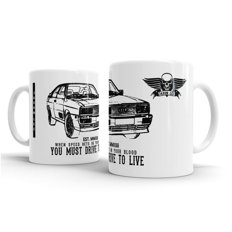 JL Illustration For A Audi Quattro Motorcar Fan – Gift Mug