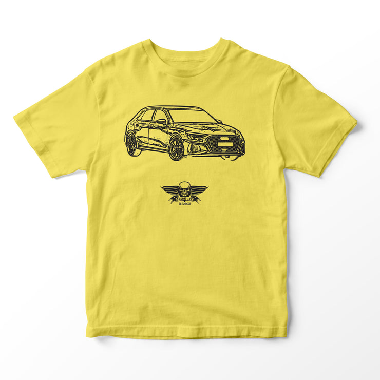 JL Basic Illustration for a Audi A3 Motorcar fan T-shirt