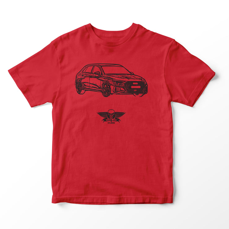 JL Basic Illustration for a Audi A3 Motorcar fan T-shirt