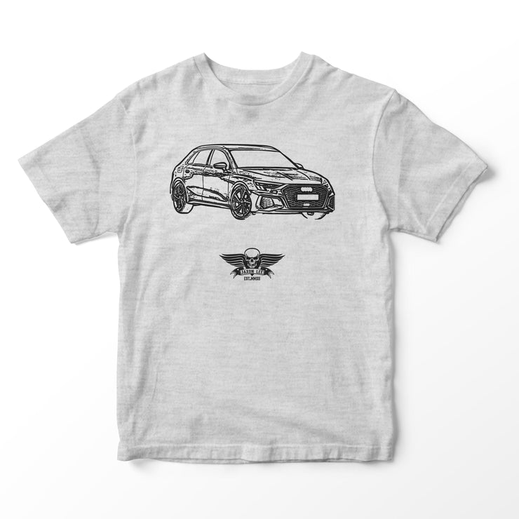 JL Basic Illustration for a Audi A3 Motorcar fan T-shirt