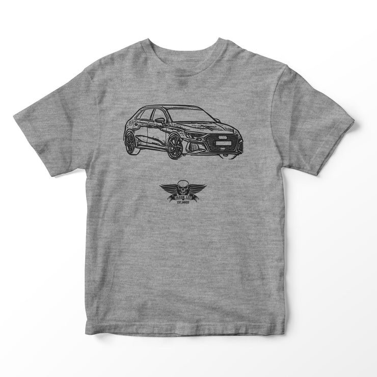 JL Basic Illustration for a Audi A3 Motorcar fan T-shirt