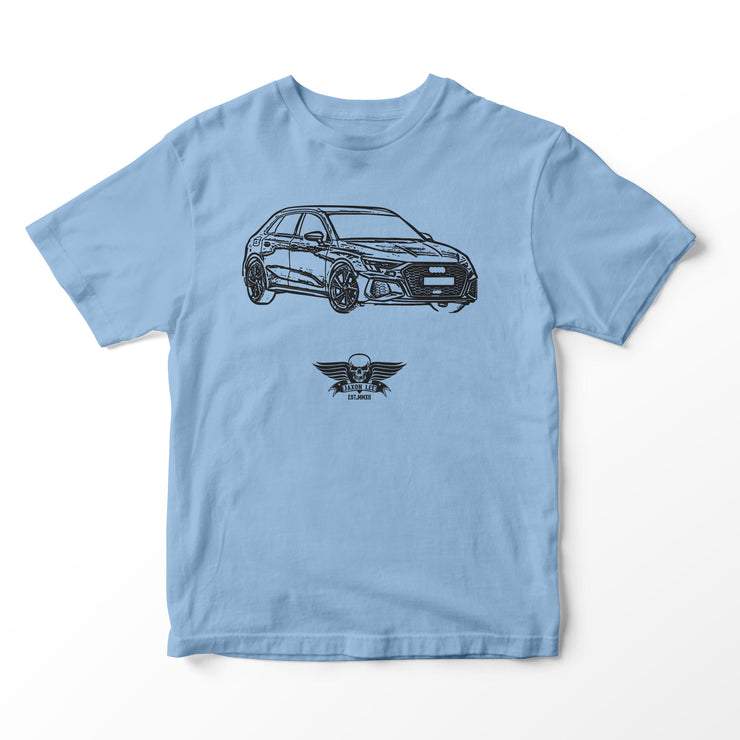 JL Basic Illustration for a Audi A3 Motorcar fan T-shirt