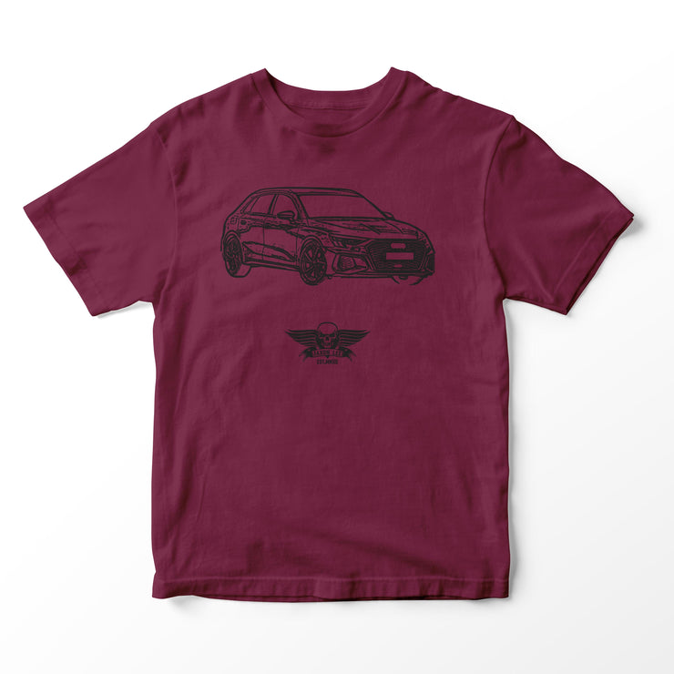 JL Basic Illustration for a Audi A3 Motorcar fan T-shirt