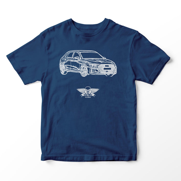 JL Basic Illustration for a Audi A3 Motorcar fan T-shirt