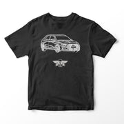 JL Basic Illustration for a Audi A3 Motorcar fan T-shirt