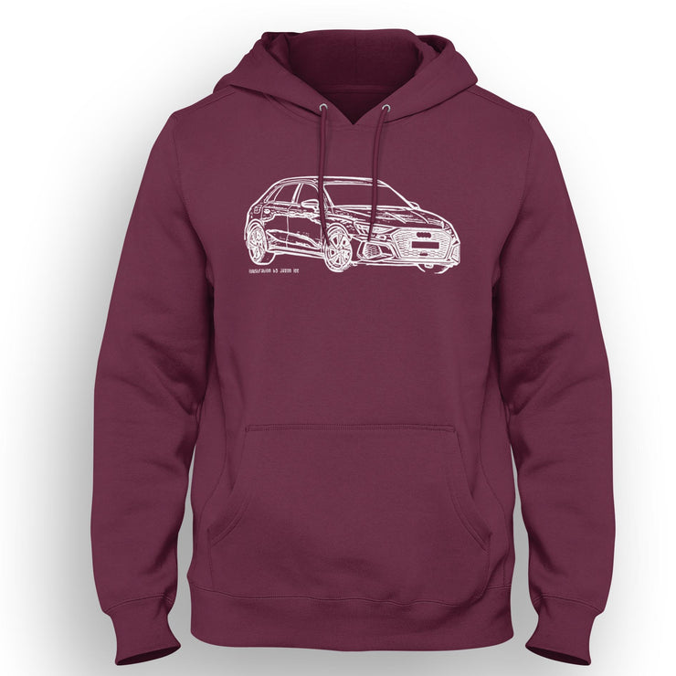 JL Illustration For A Audi A3 Motorcar Fan Hoodie