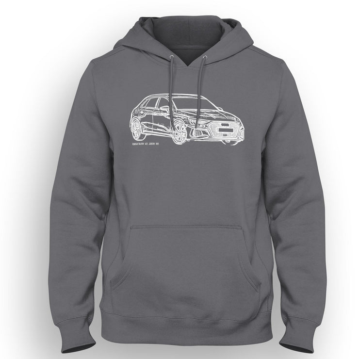 JL Illustration For A Audi A3 Motorcar Fan Hoodie